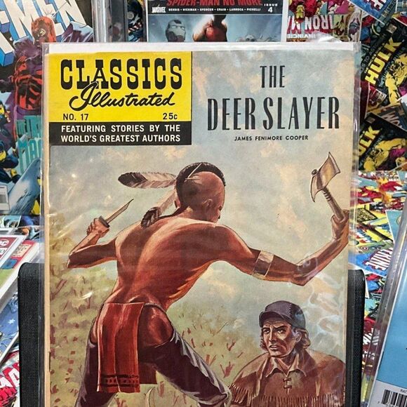 Classics Illustrated #17  The Deerslayer - DOUBLE COVER Misprint - Rare! - Picture 1 of 2